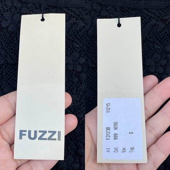 Fuzzi Jean Paul guiltier Black Lace Tulle Mesh Fit Flare Stretch  dress small - Picture 12 of 16